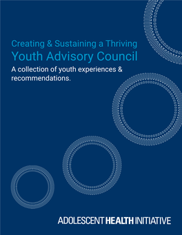 Creating & Sustaining a Thriving Youth Advisory Council