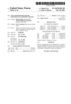 (12) United States Patent (10) Patent No.: US 6,670,369 B1 Xilinas Et Al