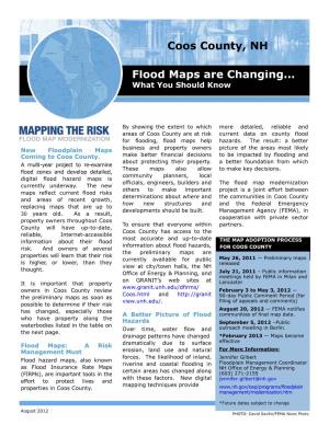 Flood Maps Are Changing… Coos County, NH