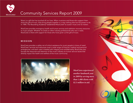 Community Services Report 2009