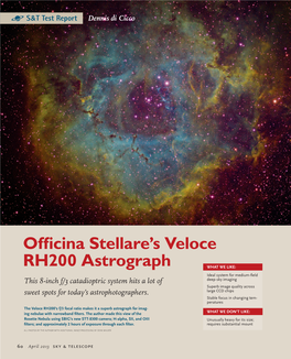 Officina Stellare's Veloce RH200 Astrograph