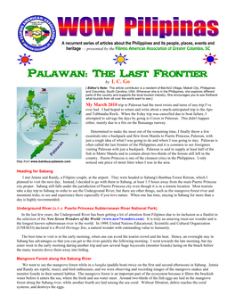Palawan: the Last Frontier