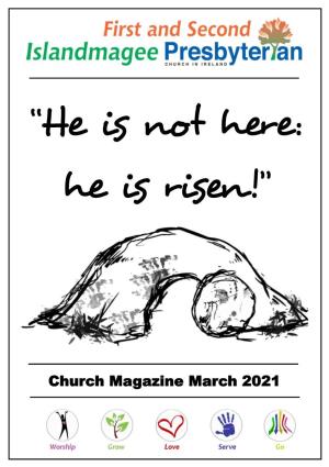 Church Magazine March 2021 Contents 2