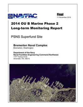 2014 OU B Marine Phase 2 Long-Term Monitoring Report
