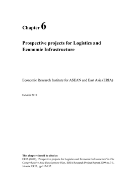 Chapter 6 Prospective Projects for Logistics and Economic Infrastructure