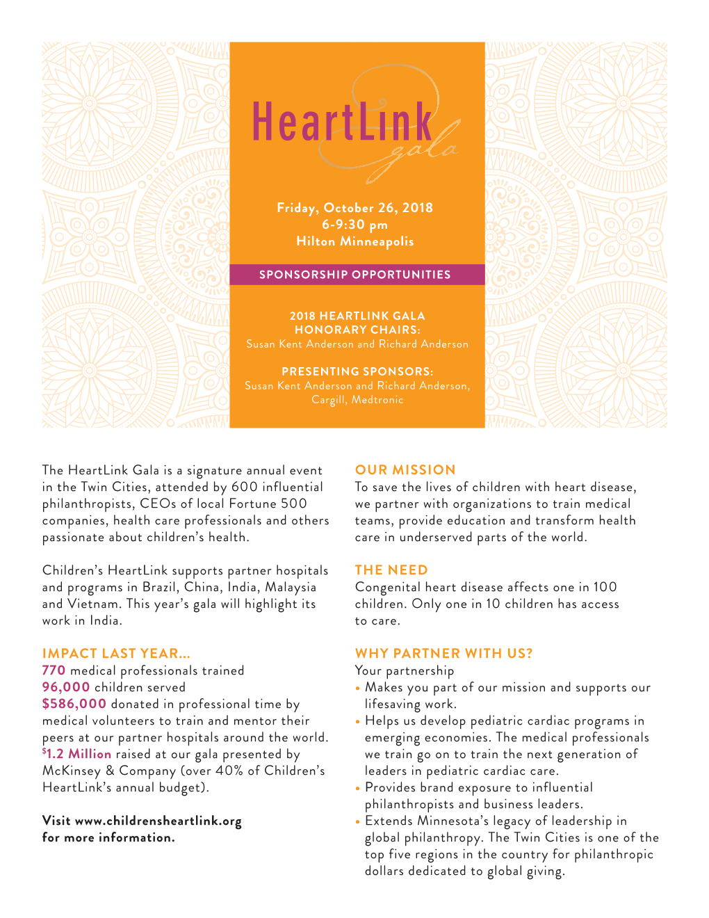 The Heartlink Gala Is a Signature Annual Event in the Twin Cities