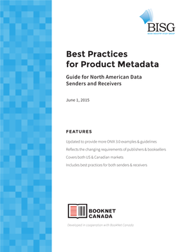 Best Practices for Product Metadata