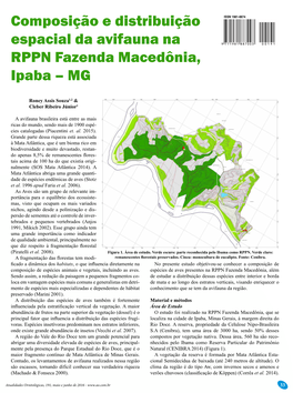 Composição E Distribuição Espacial Da Avifauna Na RPPN Fazenda Macedônia, Ipaba – MG