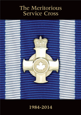 The Meritorious Service Cross 1984-2014