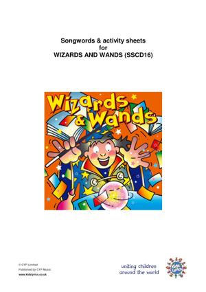 Songwords & Activity Sheets for WIZARDS and WANDS (SSCD16)