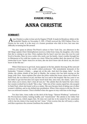 Anna Christie Anna Christie
