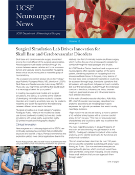UCSF Neurosurgery News
