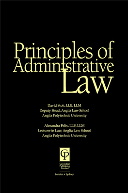 Principles of Administrative Law 1