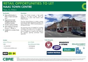 Retail Opportunities to Let Naas Town Centre