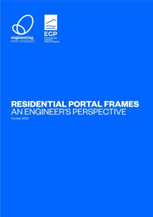 Residential Portal Frames