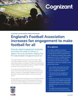 Cognizant—England's Football Association Increases Fan
