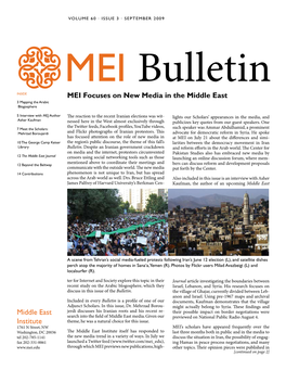 MEI Focuses on New Media in the Middle East 3 Mapping the Arabic Blogosphere