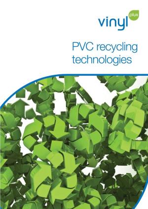 PVC Recycling Technologies