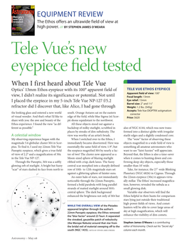 Tele Vue's New Eyepiece Field Tested