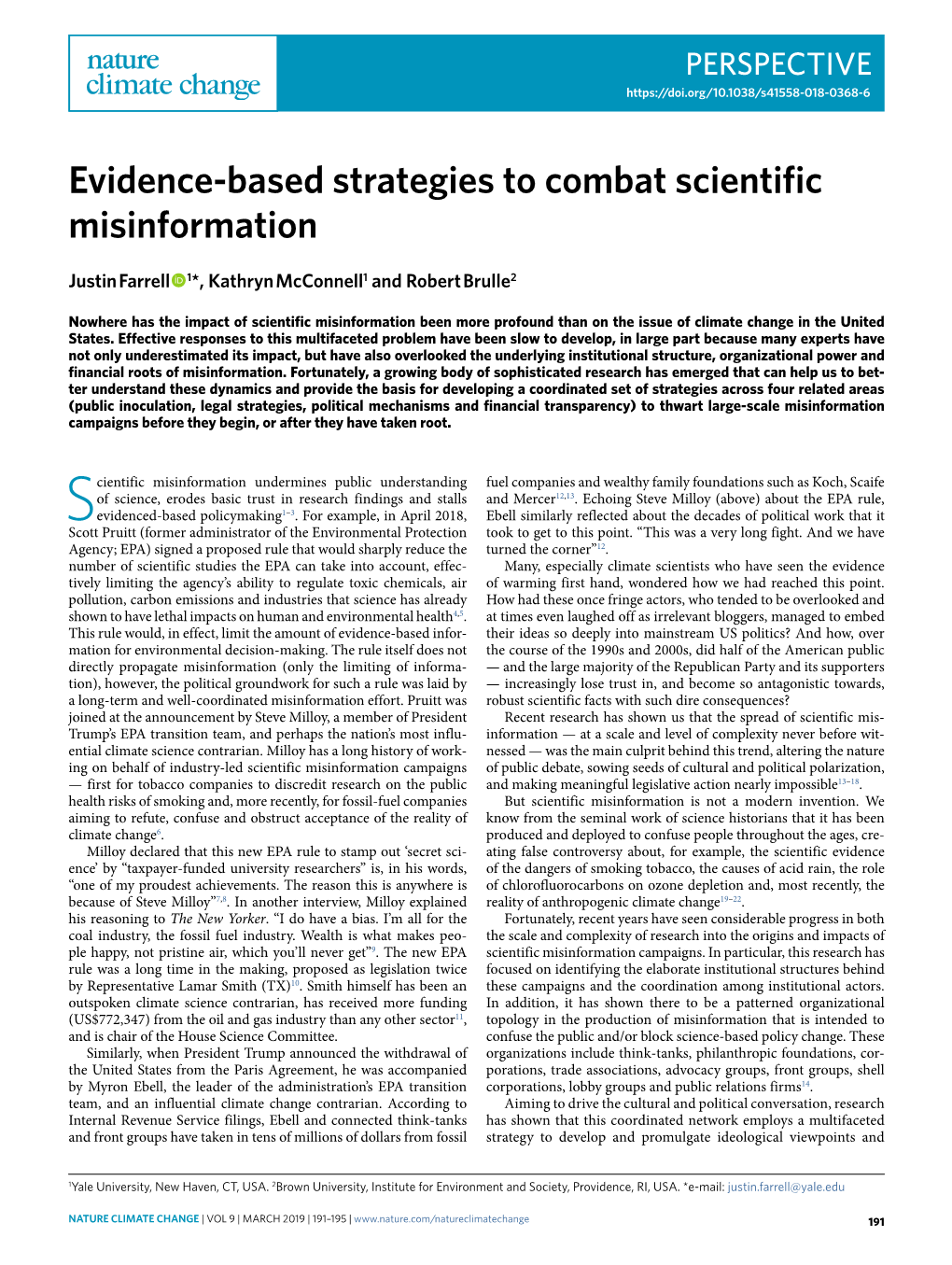 Evidence-Based Strategies to Combat Scientific Misinformation