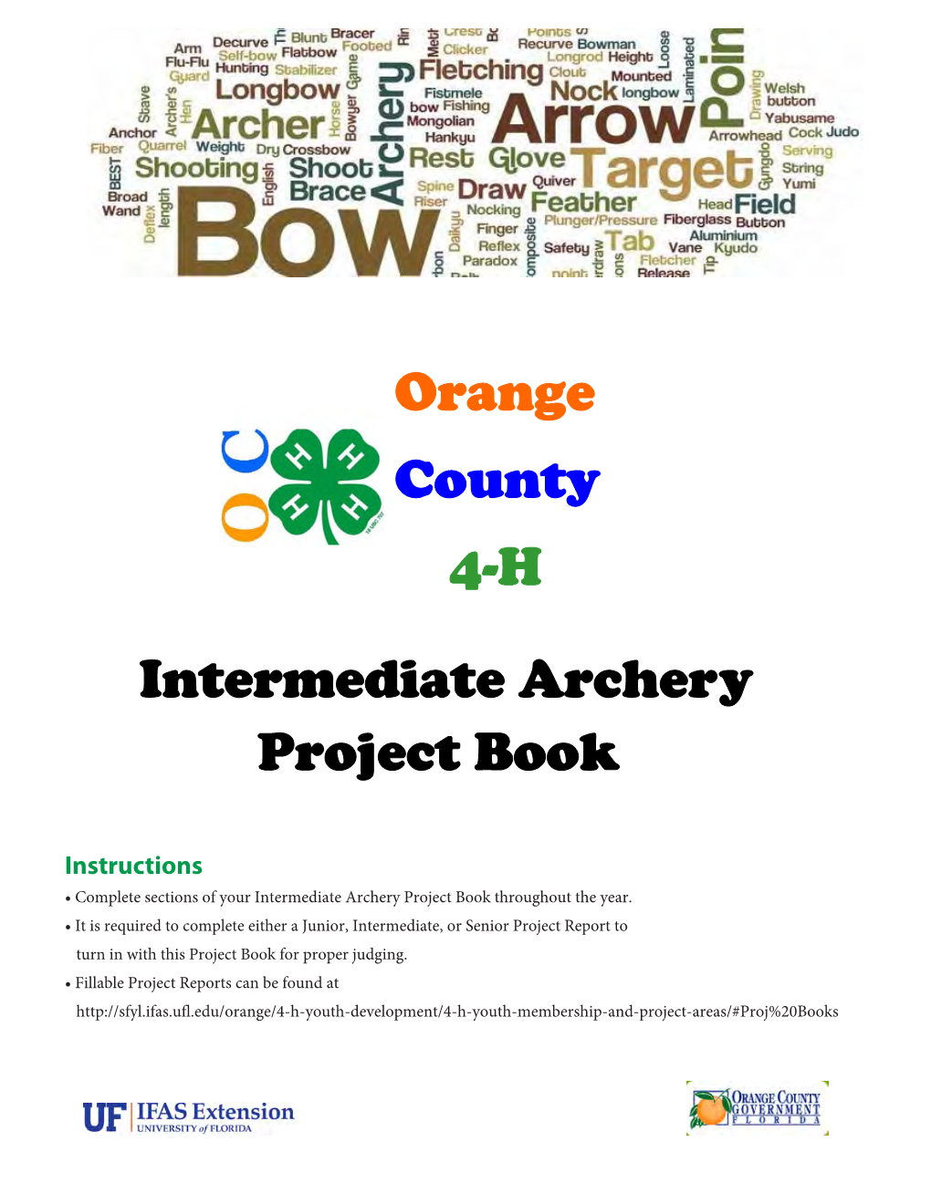 Archery Intermediate Project Book