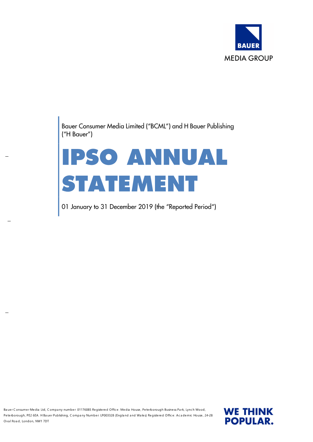 Ipso Annual Statement