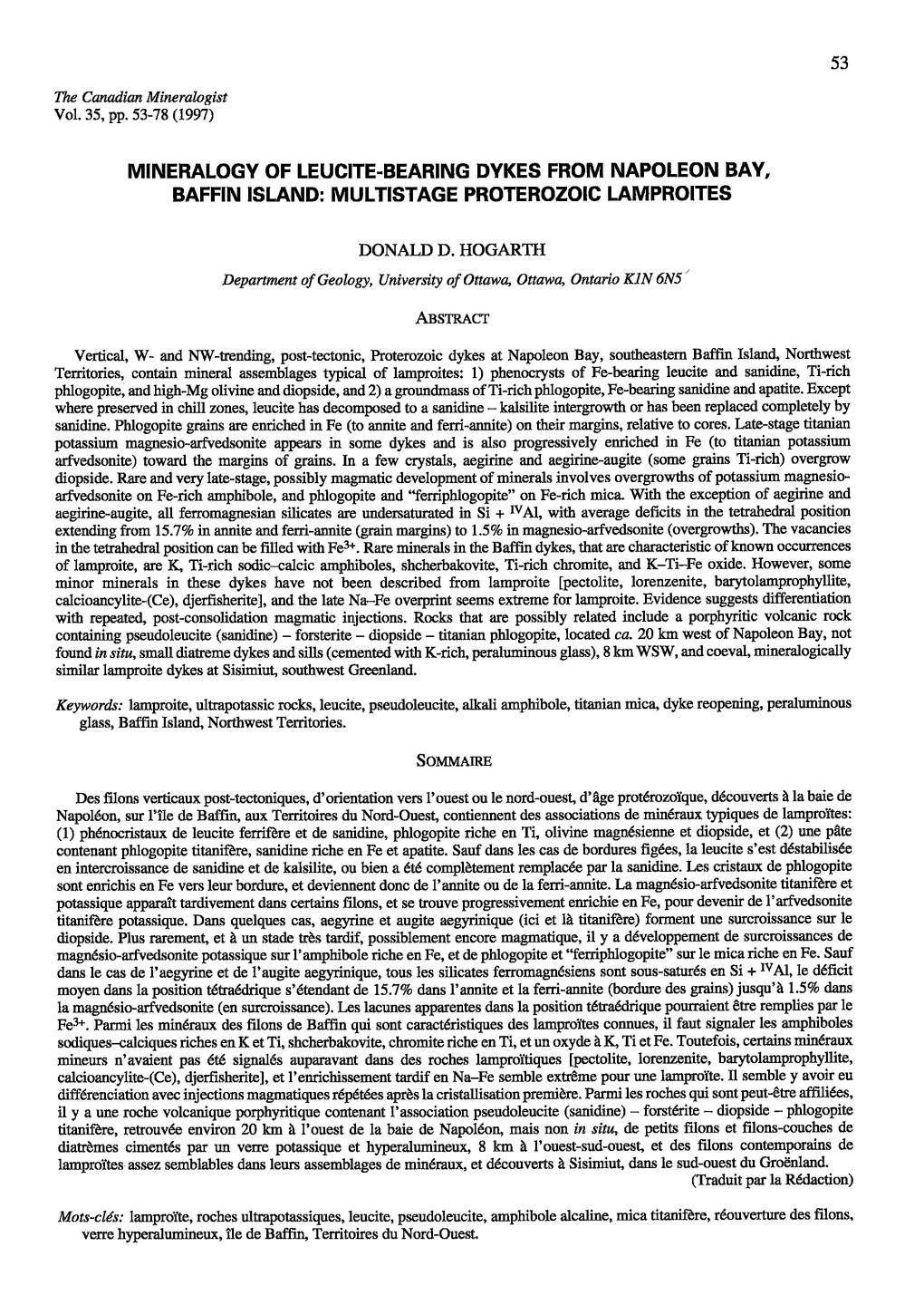 Mineralogy of Leucite.Bearing