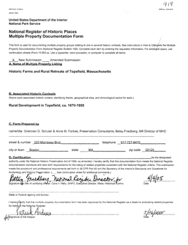 National Register of Historic Places Multiple Property Documentation Form