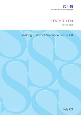 Banking Statistics Yearbook for 2008
