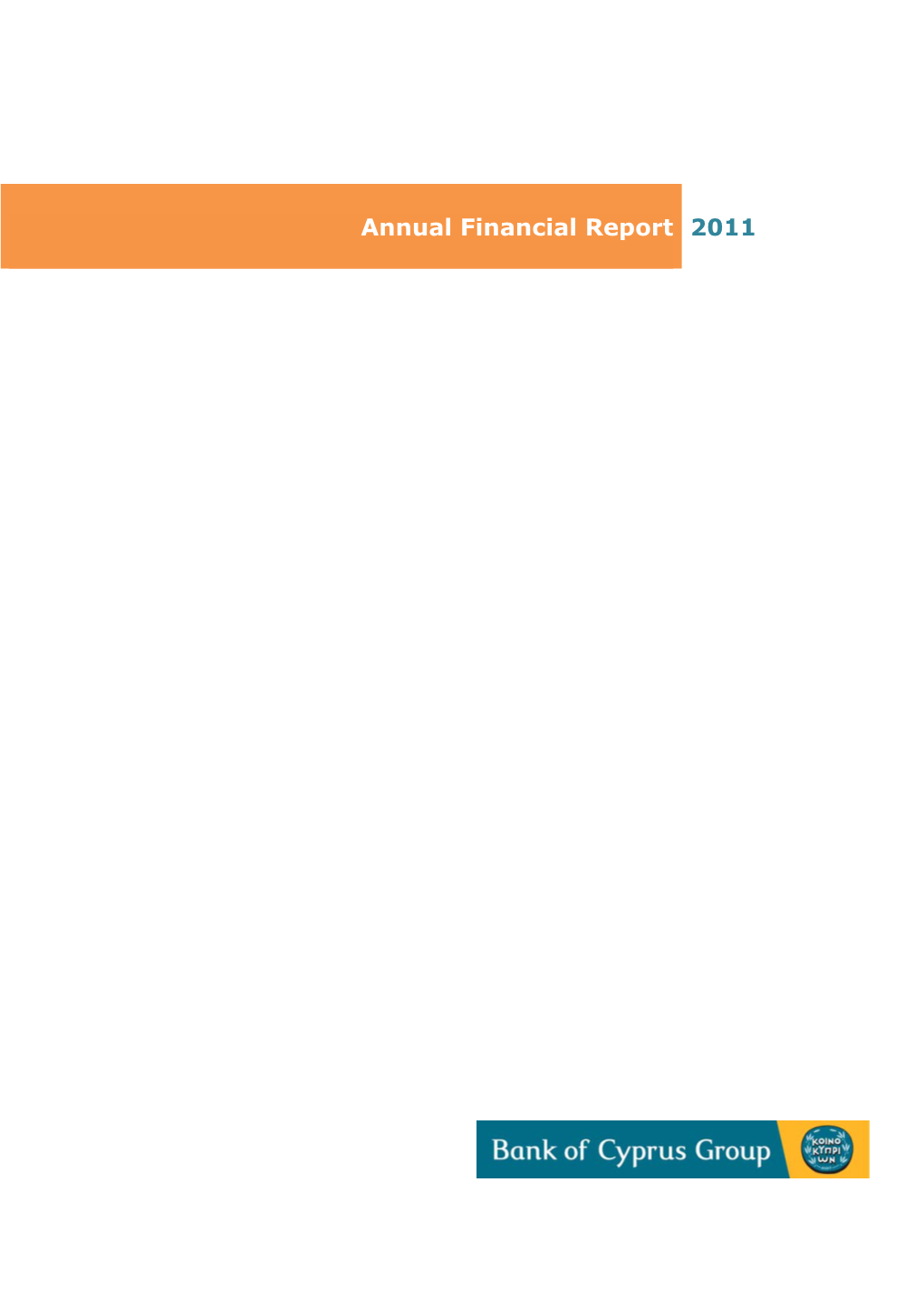 Annual Financial Report 2011