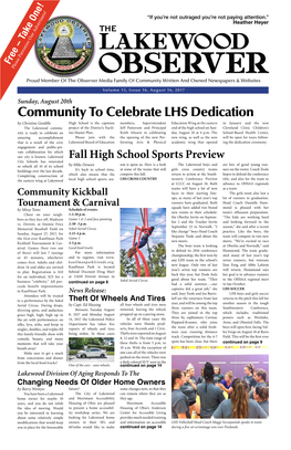 Community to Celebrate LHS Dedication