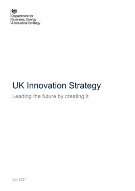Innovation Strategy: Leading the Future by Creating It