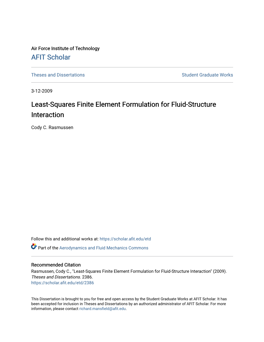 Least-Squares Finite Element Formulation for Fluid-Structure Interaction