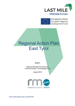 Regional Action Plan East Tyrol