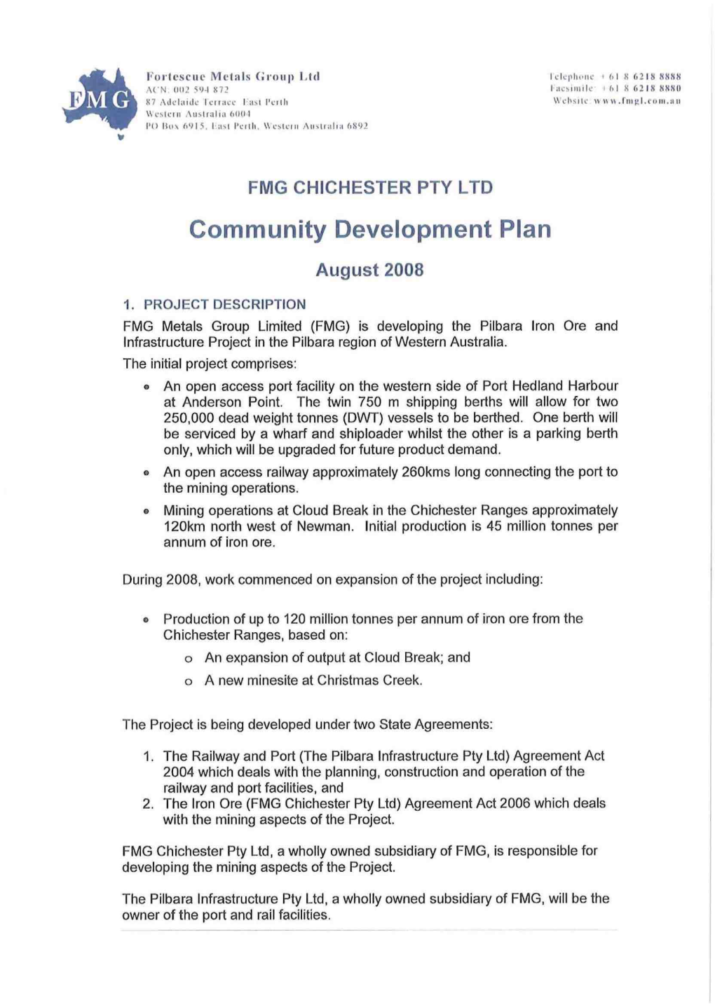 Chichester Community Development Plan
