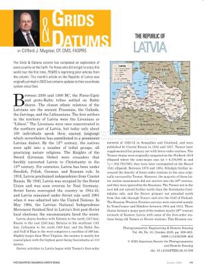 This Month We Look at the Republic of Latvia