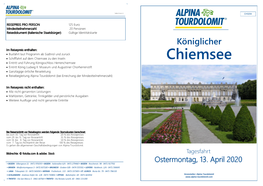 Chiemsee Zu Den Inseln Chiemsee • Eintritt Und Führung Königsschloss Herrenchiemsee • Eintritt König Ludwig II