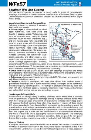 Wfs57 Southern Wet Ash Swamp Factsheet