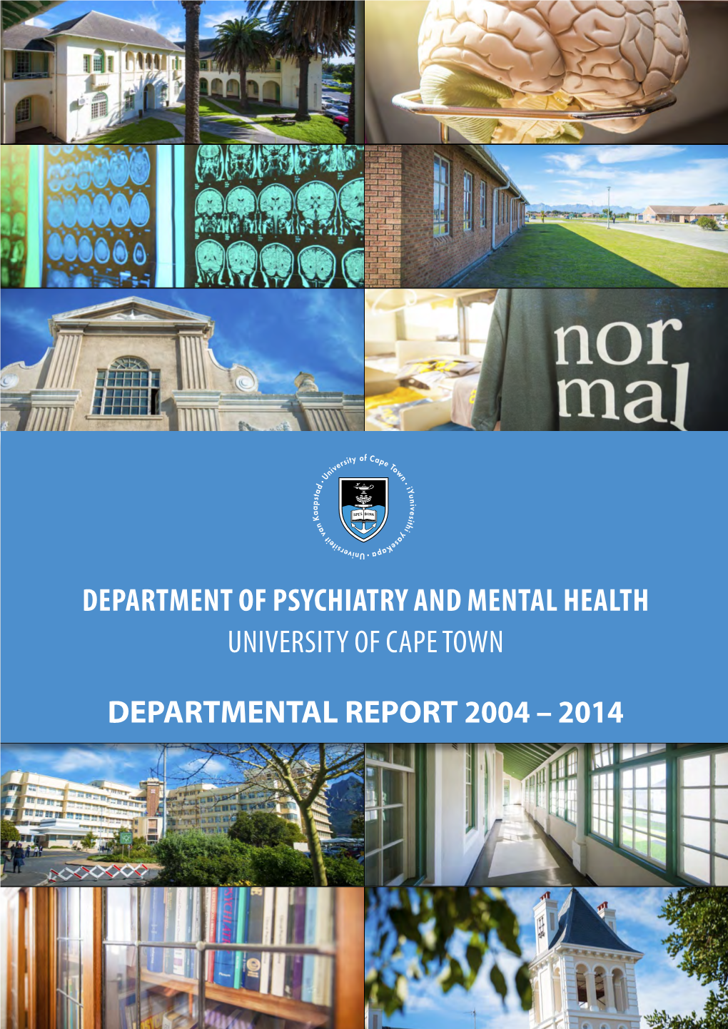 Department of Psychiatry and Mental Health University of Cape Town Departmental Report 2004