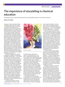 The Importance of Storytelling in Chemical Education Storytelling Can Be a Powerful Educational Tool to Help Address Equity in the Chemical Sciences