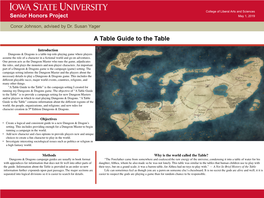 A Table Guide to the Table