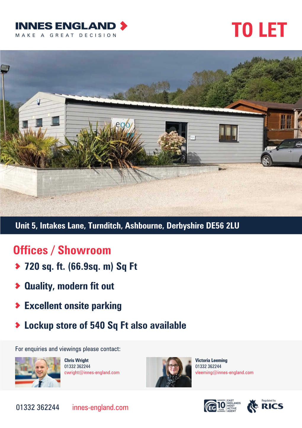 TO LET Unit 5, Intakes Lane, Turnditch, Ashbourne