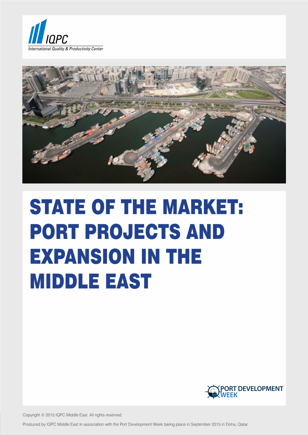 Port Projects and Expansion in the Middle East