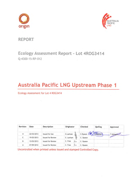 Ecology Assessment Report – Lot 4ROG3414 Ecology Assessment Report