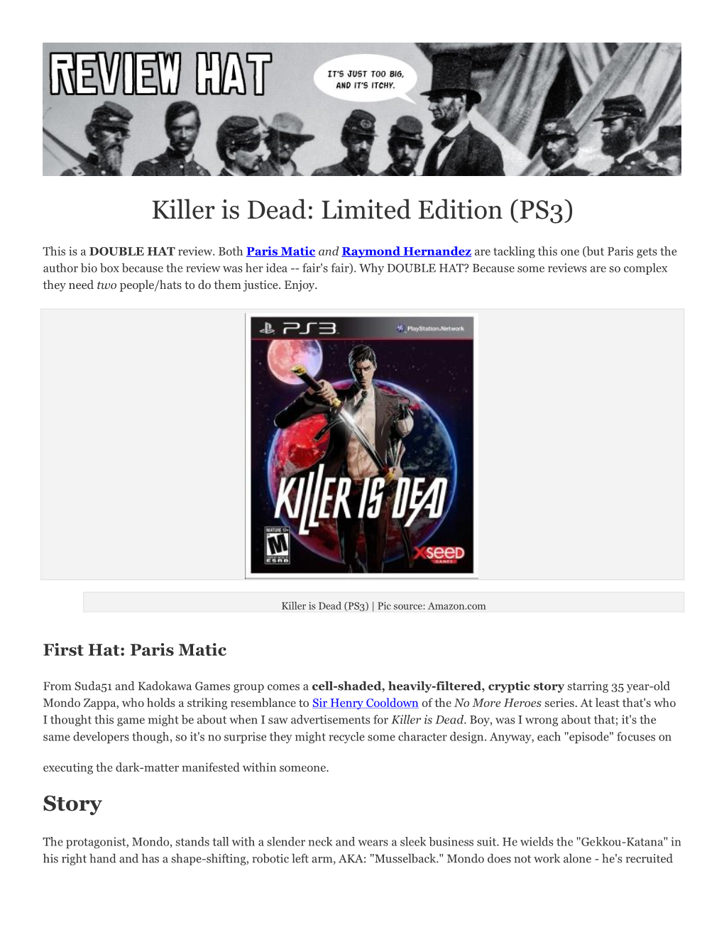 Killer Is Dead: Limited Edition (PS3)