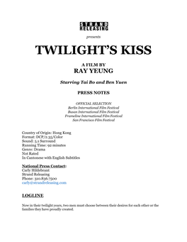 Twilight's Kiss