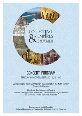 Concert Program Friday 6 November 2015, 21:00