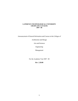 Download the 2007-08 Graduate Catalog [PDF]
