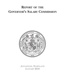 Report of the Governor's Salary Commission