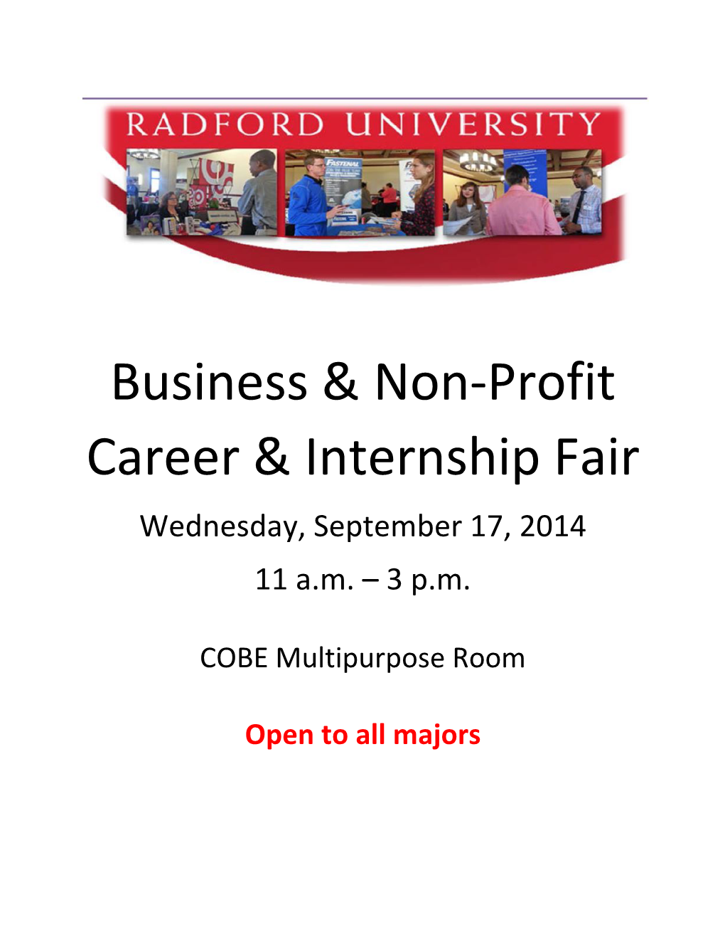 Business & Non-Profit Career & Internship Fair